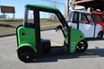 The all-electric, three-wheeled SARIT has removable doors